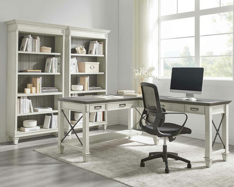 Open L-Shaped Desk – Martin Furniture