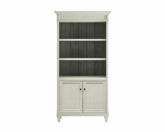 Hartford White Bookcase with Doors