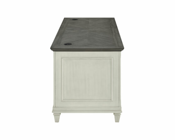 Hartford White Double Pedestal Desk