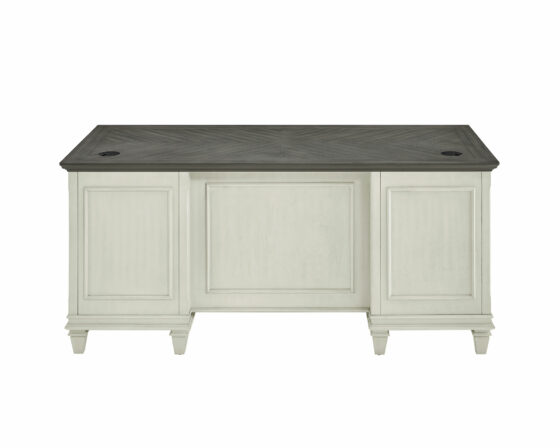Hartford White Double Pedestal Desk