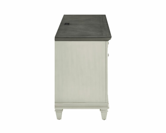 Hartford White Double Pedestal Desk