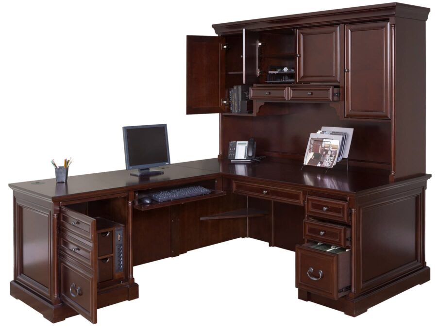 L Shaped Desk With Left Hand Facing Return Martin Furniture L Shaped Desk With Left Hand Facing, Left Hand Desk Return