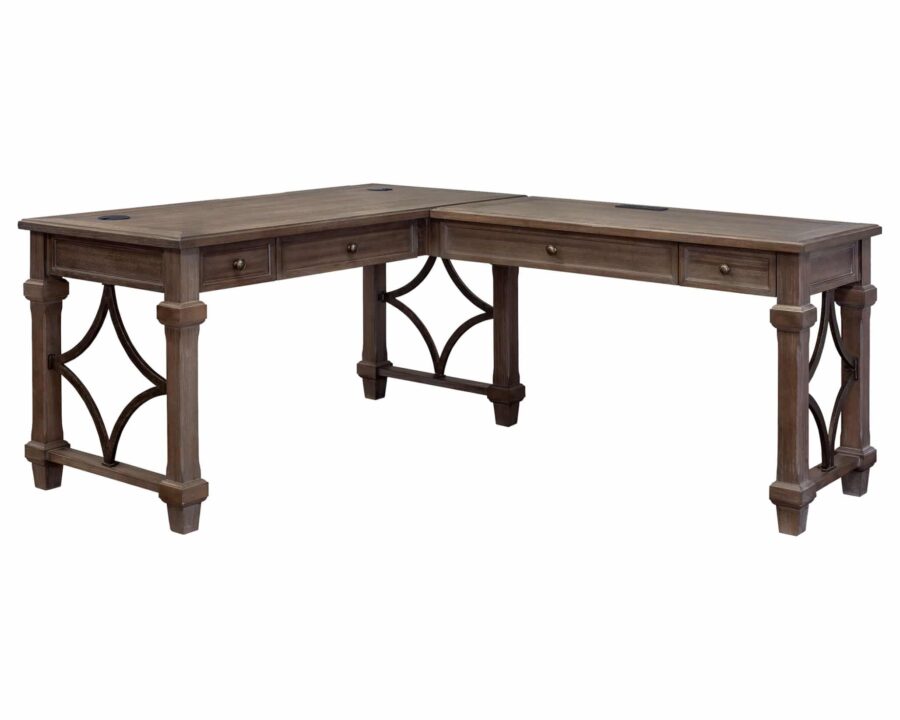 Open L-Shaped Desk – Martin Furniture
