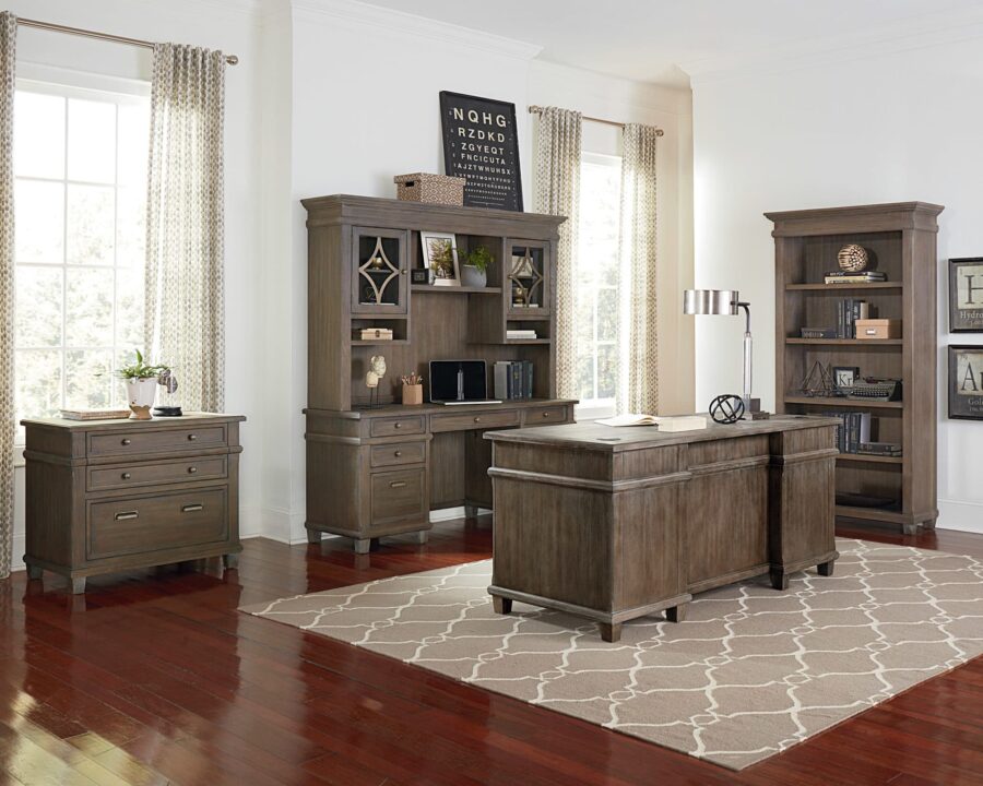 68″ W Double Pedestal Desk – Martin Furniture