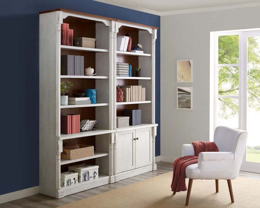 94″ H Two Tall Bookcase with Lower Doors – Martin Furniture