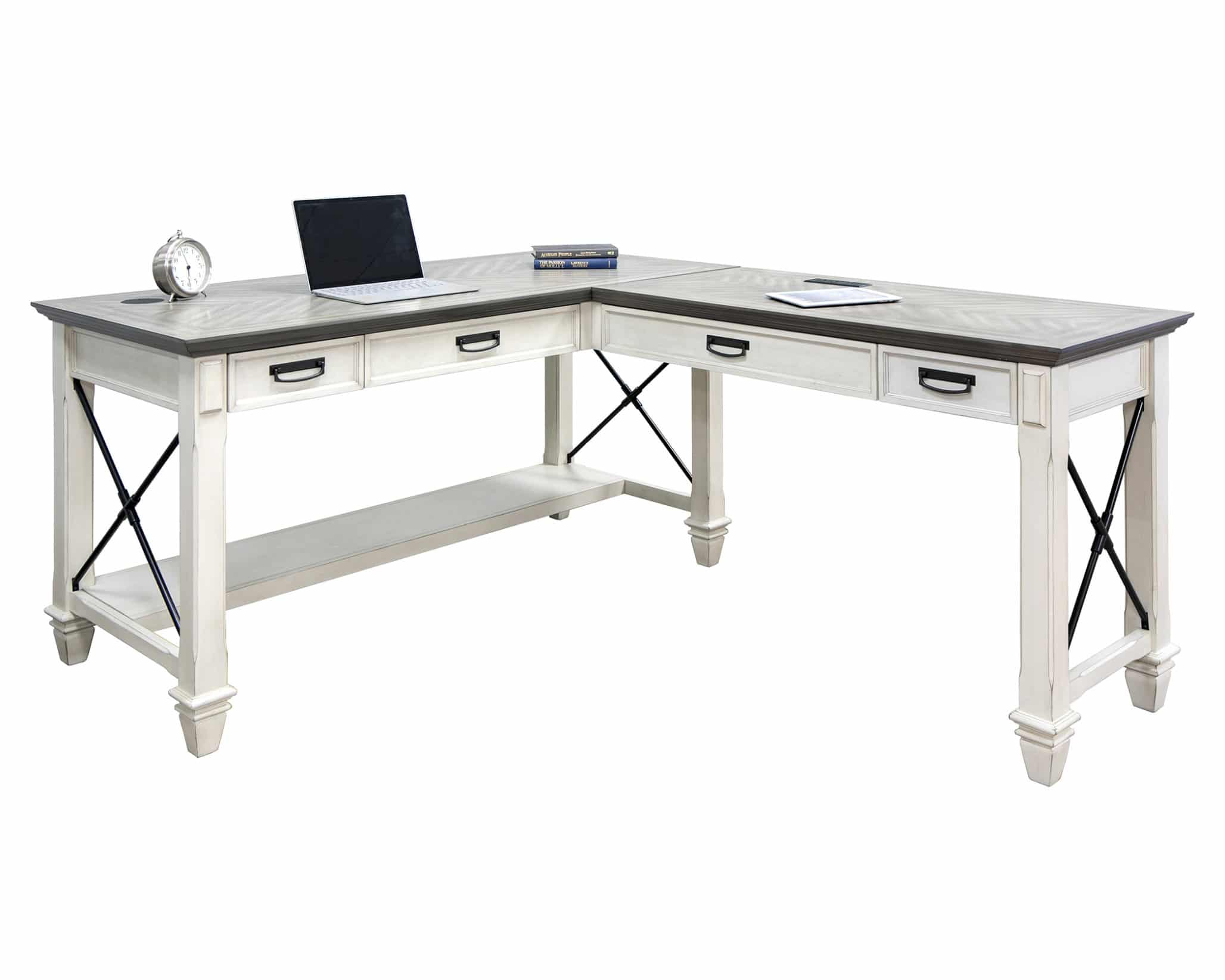Open L Shaped Desk Martin Furniture