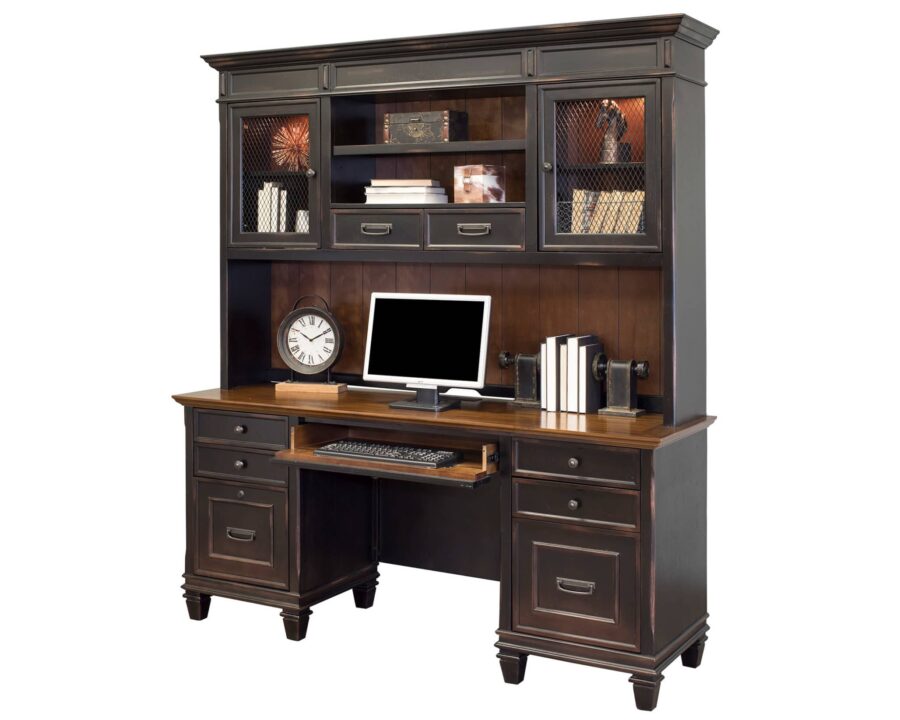 Hartford Distressed Black Home Office Set from Martin Furniture