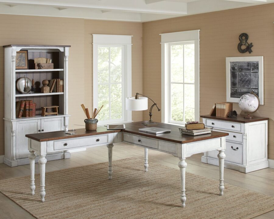 Open L Shaped Desk Martin Furniture