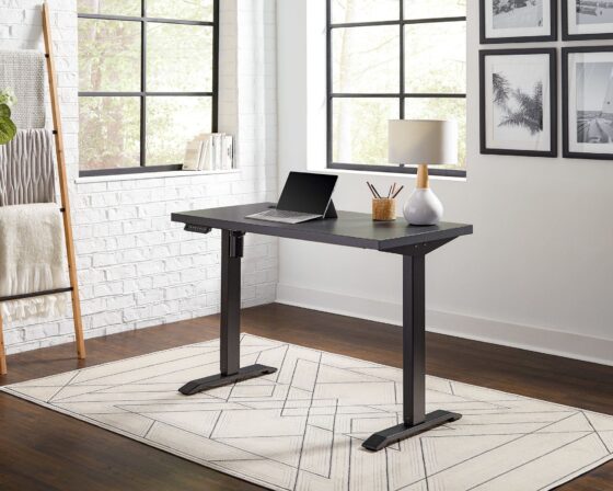 Martin Furniture Sit/Stand Desk in Black