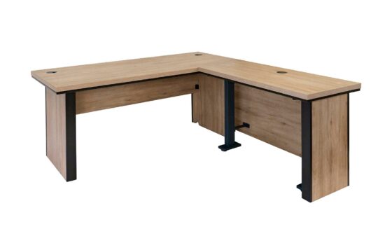 Abbott 72" Open Shell Desk and Electric Return