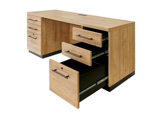 Abbott Credenza with drawers open