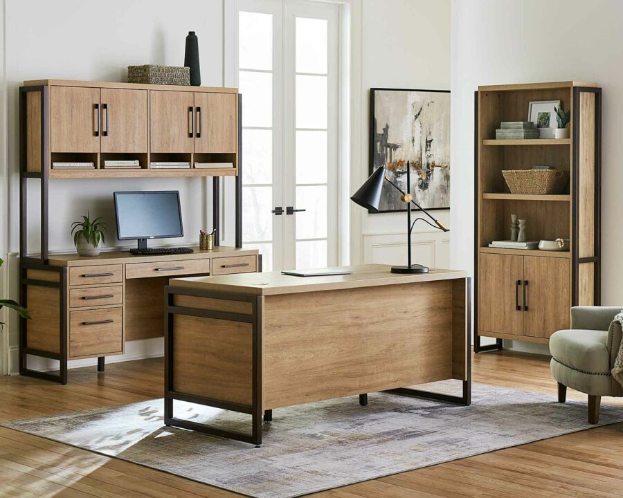 66 W Double Pedestal Desk Martin Furniture