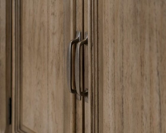 Bristol Collection - Glass Door Display Case - Door hardware detail