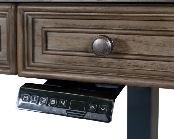 Bristol Collection - Sit/Stand Desk - Height Dial Detail