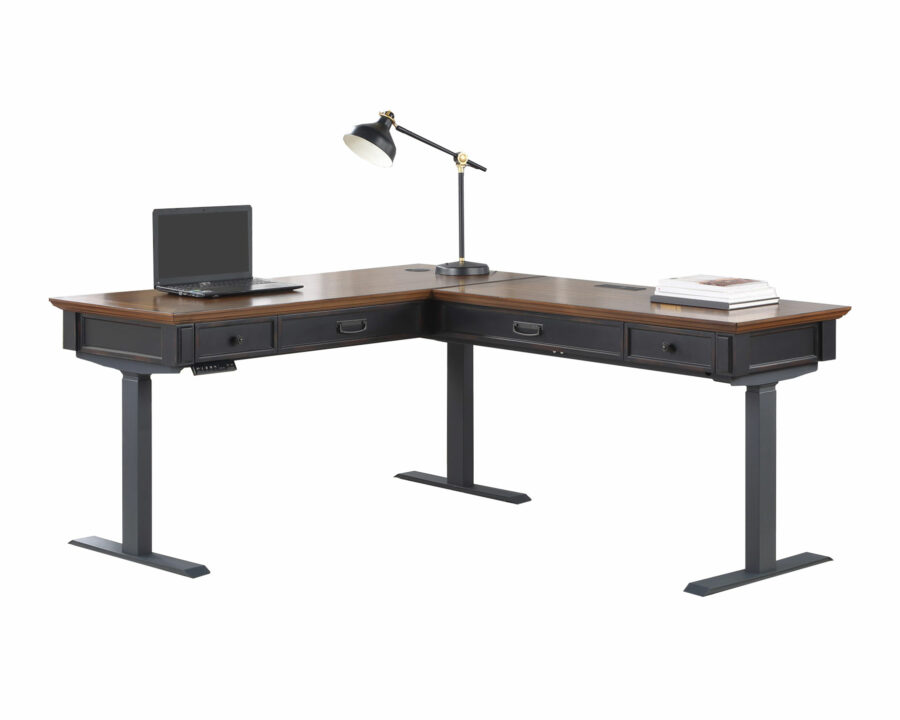 LShape Electric Sit/Stand Desk Martin Furniture
