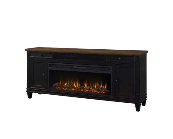 Hartford Black Fireplace Console