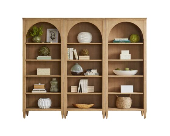 Laurel Three Open Bookcases