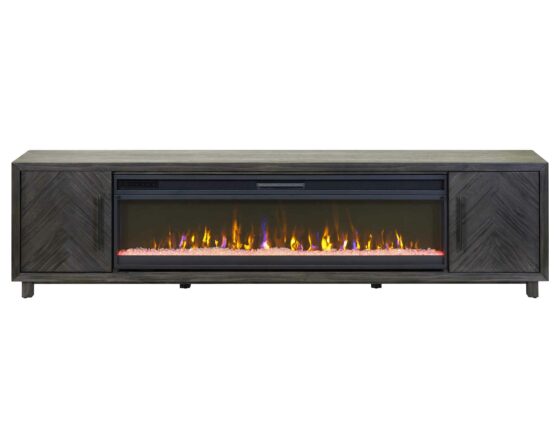Palisades Charcoal 96" Fireplace Console