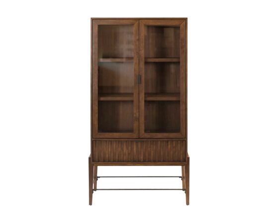 Delray Glass Door Bookcase/ Display Cabinet