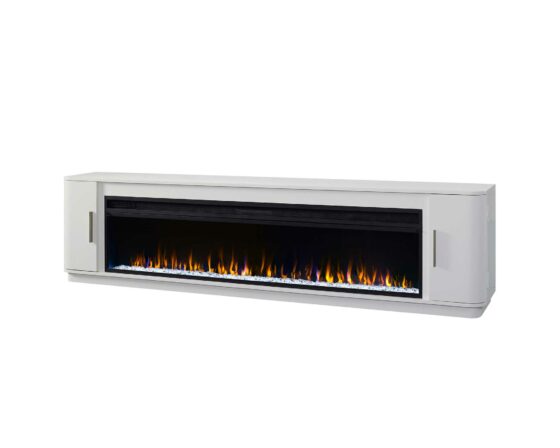 Uptown White 96" fireplace console