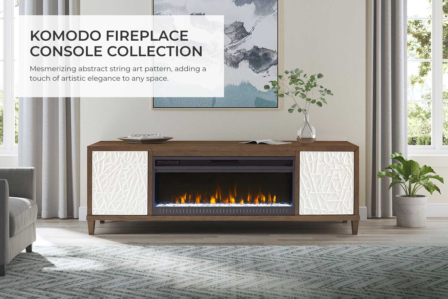 Komodo Fireplace Console Collection