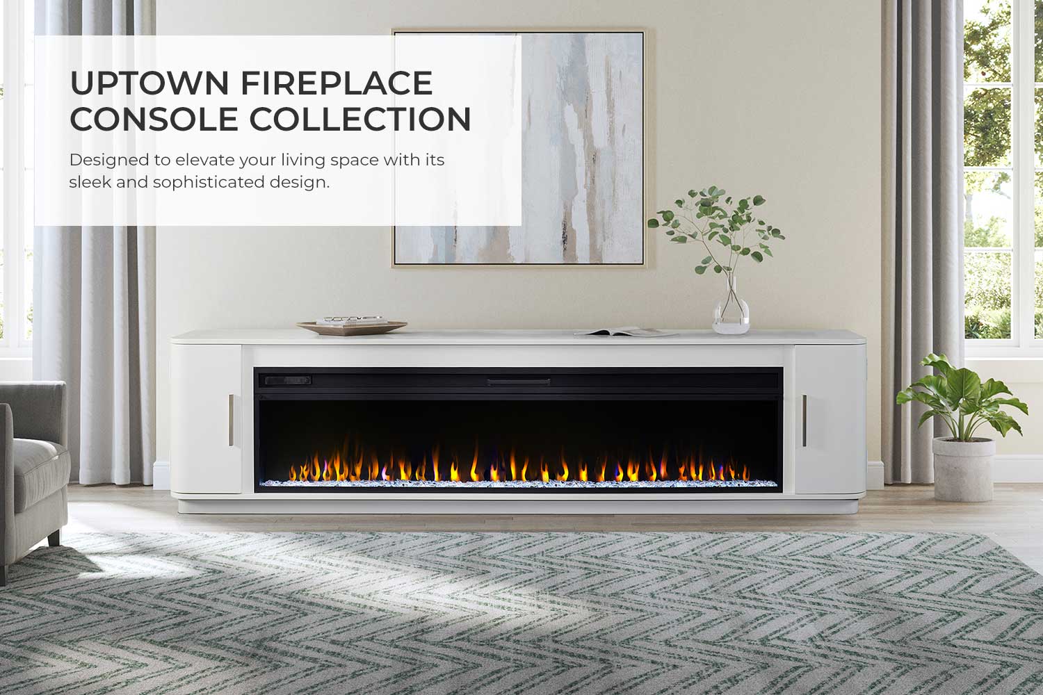 Uptown Fireplace Console Collection
