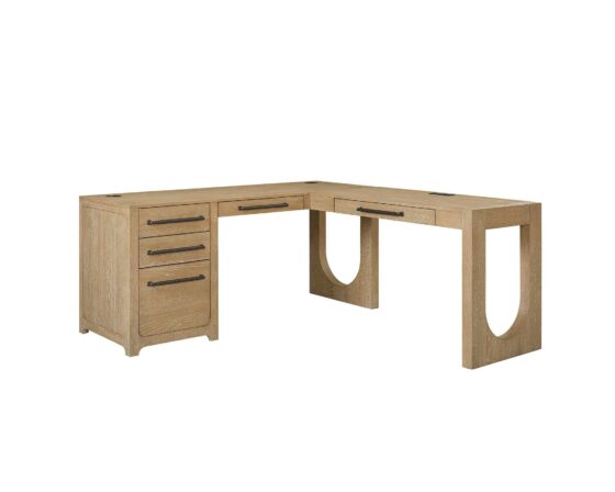 Canyon Drive L-Shape Pedestal Desk