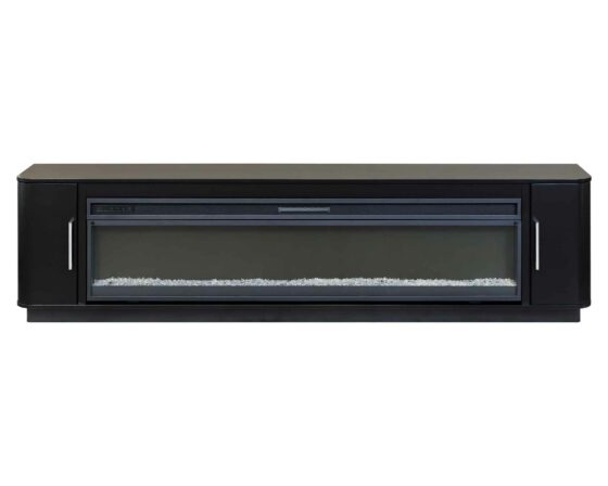 Uptown Black 96" Fireplace Console