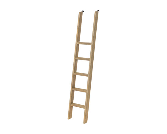 Willow Lane Natural Oak Bookcase Ladder