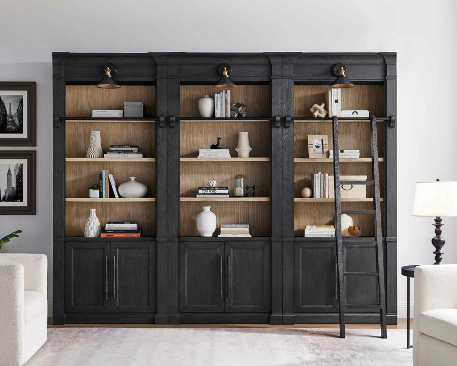 94″ H Three Tall Bookcases – Martin Furniture