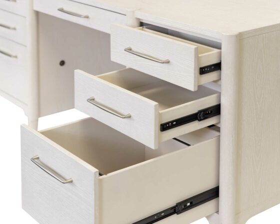 Towne Double Pedestal Desk Details