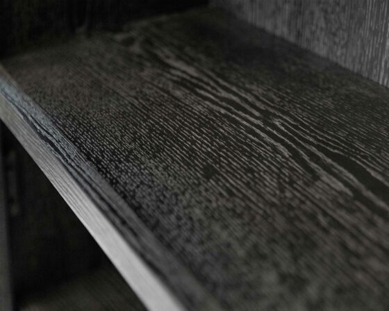 Willow Lane Black Bookcase details