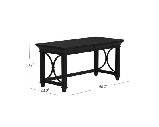 IMWL384B_alt6-dims_SLW Willow Lane Writing Desk In Black