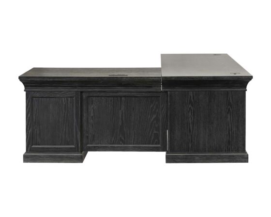 Willow Lane Black - L-Shape Desk back