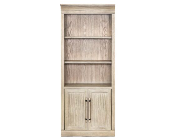 Willow Lane Natural Oak - Lower Door Bookcase front