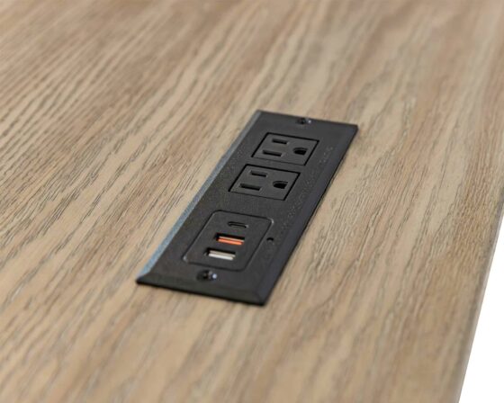 Willow Lane Natural Oak Writing Desk details