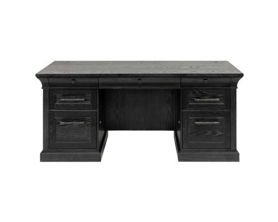 Willow Lane Black - Executive Desk front