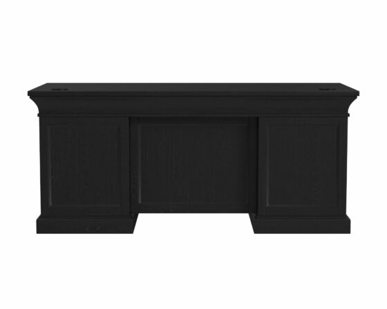 Willow Lane Double Pedestal Desk In Black