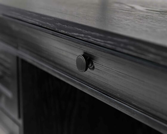 Willow Lane Black Double Pedestal Desk details