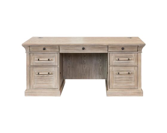 Willow Lane Natural Oak - Executive Desk front