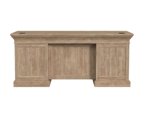 Willow Lane Double Pedestal Desk In Natural Oak