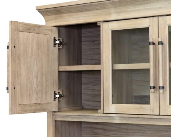 Willow Lane Natural Oak Hutch details