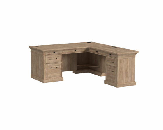 Pedestal L-Shaped Desk