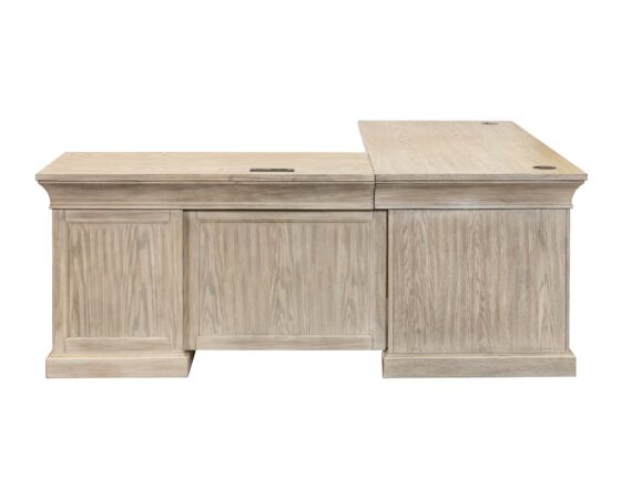 Willow Lane Natural Oak - L-Shape Desk back