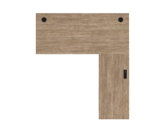 Willow Lane L-Desk In Natural Oak