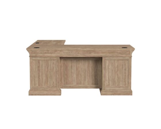 Willow Lane L-Desk In Natural Oak
