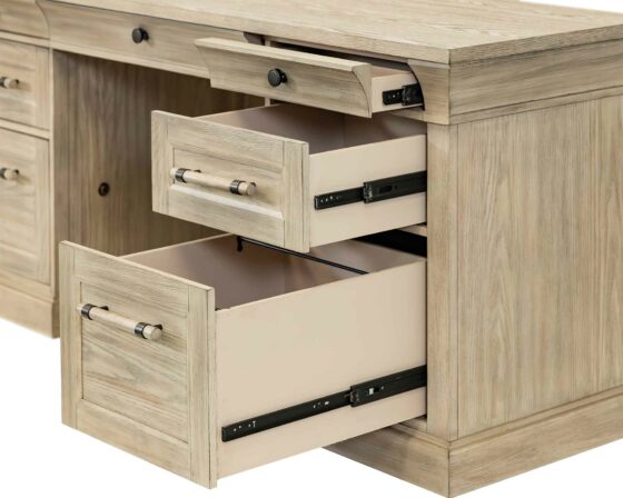 Willow Lane Natural Oak Credenza details