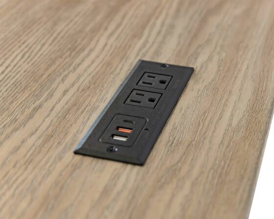 Willow Lane Natural Oak Credenza details