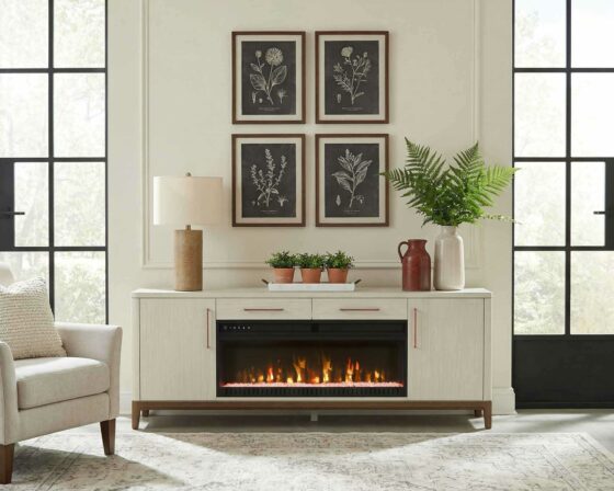 Pomona 80" Fireplace Console