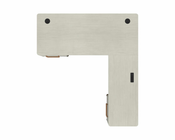 Pomona Pedestal L-Desk